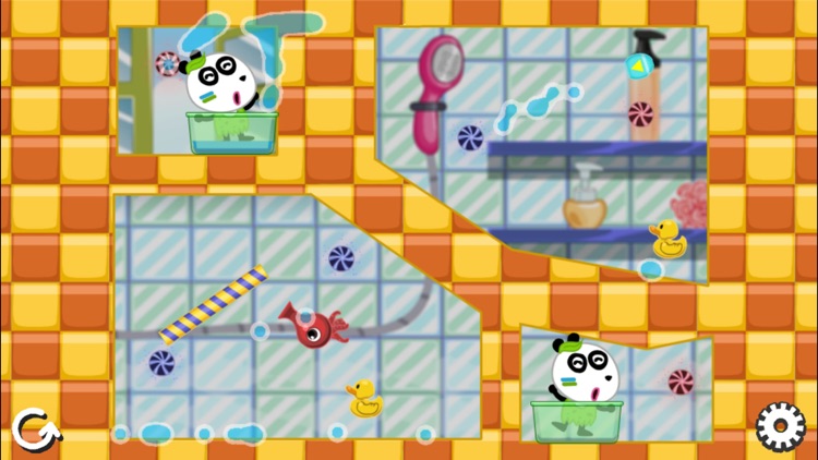 Baby Panda Love Bathing