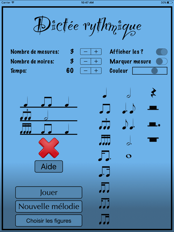 Screenshot #6 pour Dictée rythmique