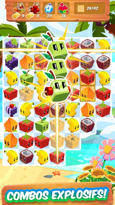 Screenshot #2 pour Juice Cubes match 3 jeu