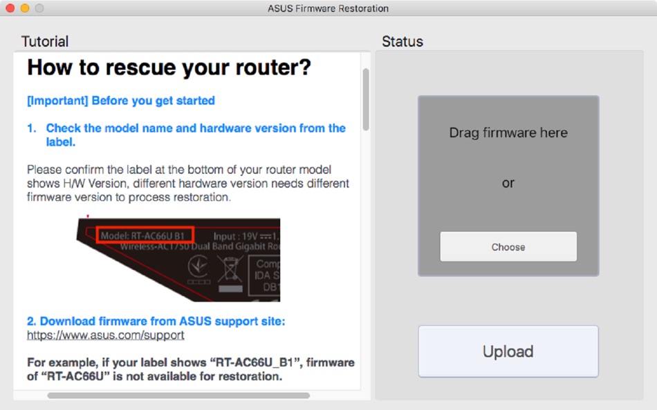 ASUS Firmware Restoration - 1.1.15 - (macOS)