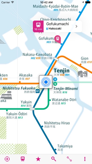 Screenshot #1 pour Fukuoka Rail Map Lite