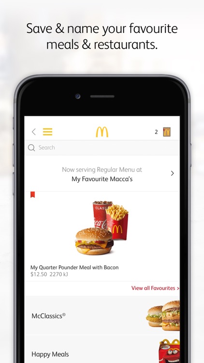 mymacca's Mobile Ordering