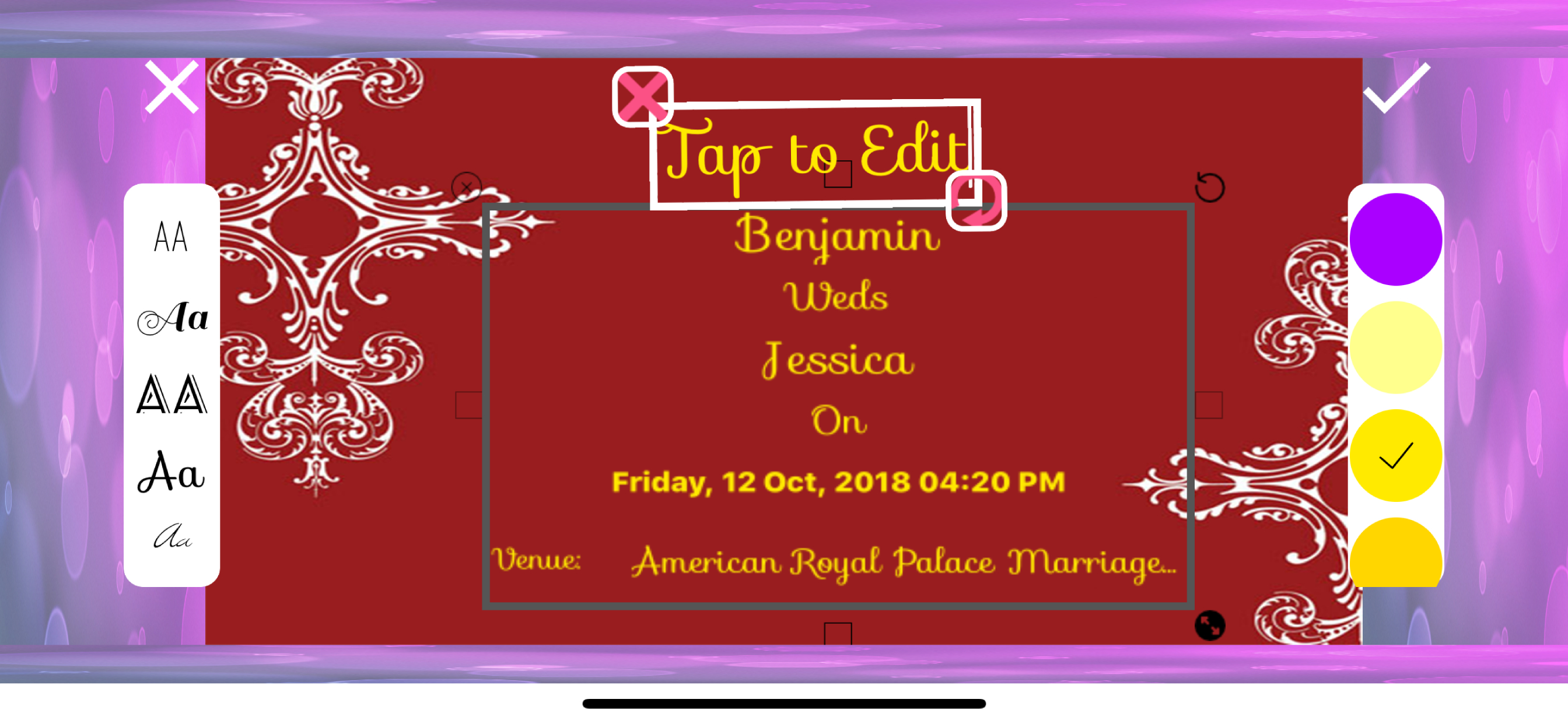 Party & Wedding Card Maker screenshot 4