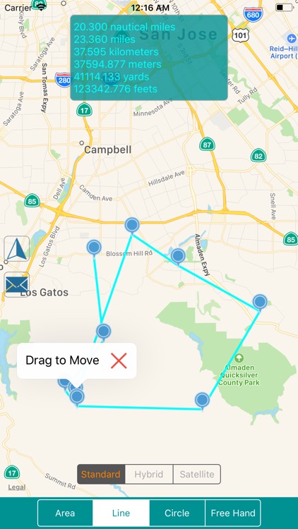 Map Geo-Measure Tool