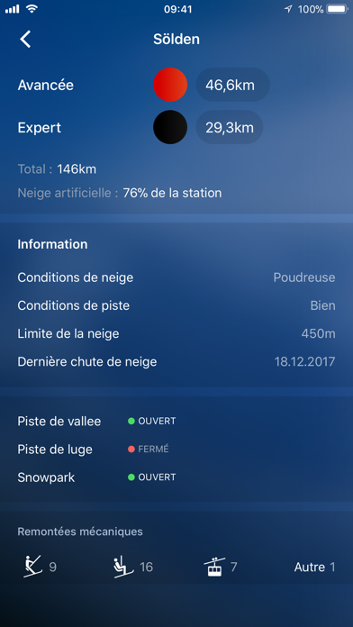 Screenshot #3 pour Enneigement Ski App