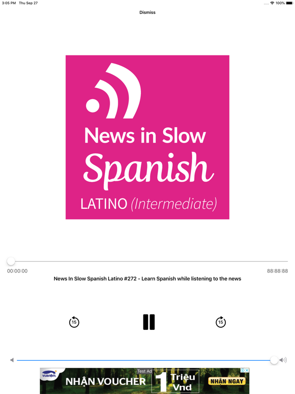 Learning Spanish Course iPad screenshot 6 - Education app