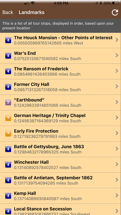 Screenshot #1 pour Frederick Walking Tour - EE