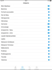 constantes biologiques iPad Captures Décran 2