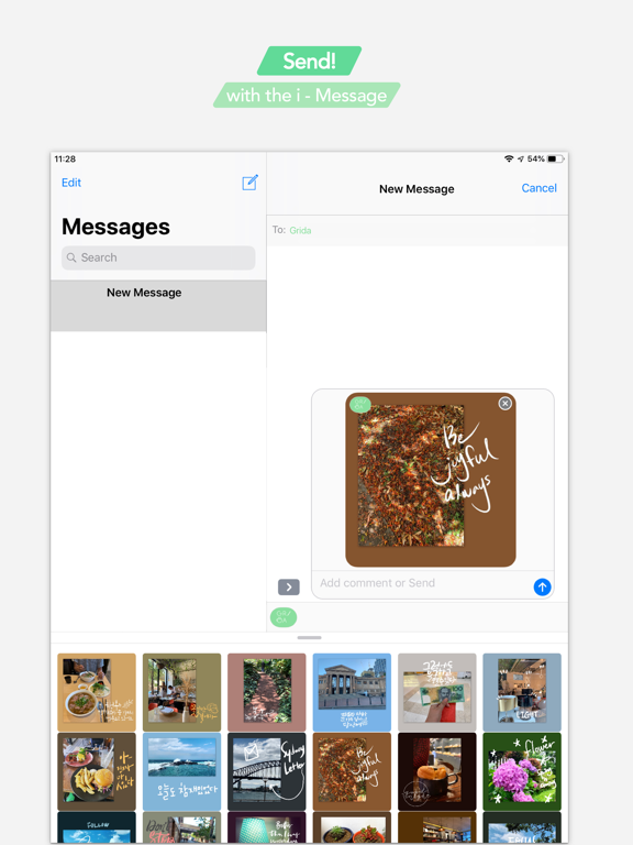Grida - handwrite on photos iPad screenshot 4 - Photo & Video app