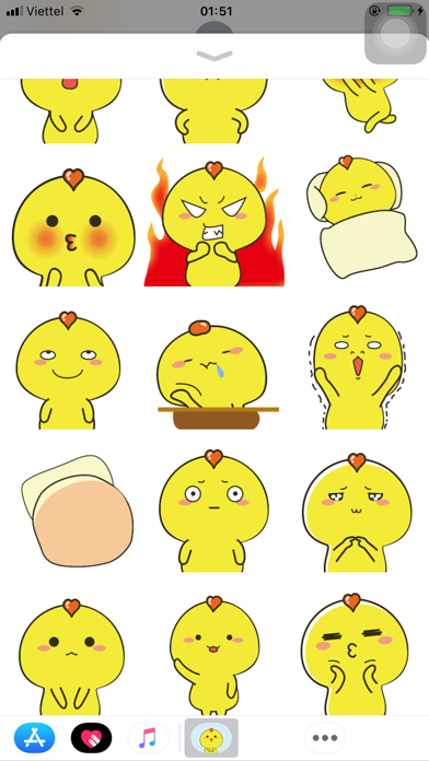 Animated Chicken Emoji Sticker screenshot 2