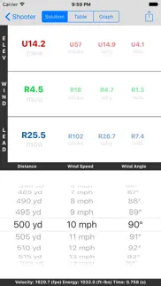 shooter (ballistic calculator) iphone screenshot 1