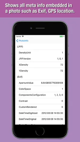 Game screenshot PhotoInfo - Meta Info Viewer apk