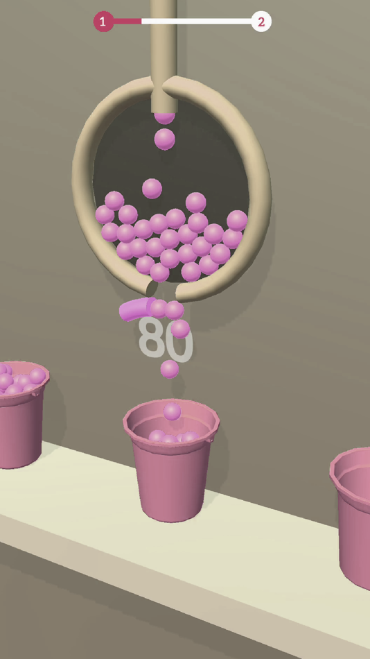 #3. fill buckets with Balls (iOS) Podle: Catobilli Games