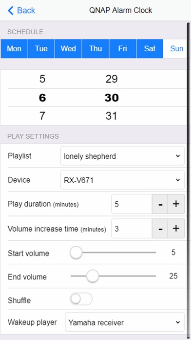 QNAP Alarm Clock screenshot 3