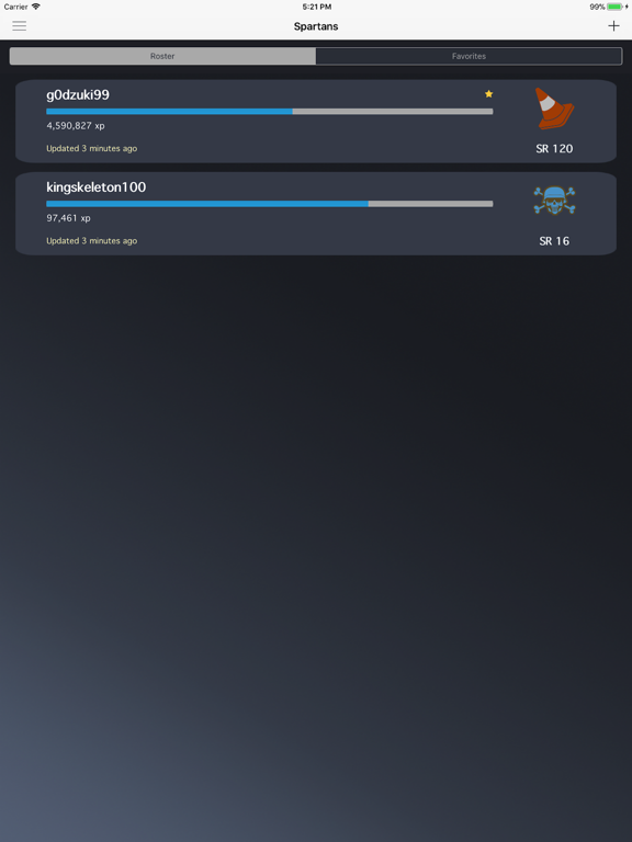Arena Stats for Halo 5 iPad screenshot 1 - Entertainment app