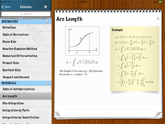 Screenshot #4 for Math Formulas - Ref. Guide
