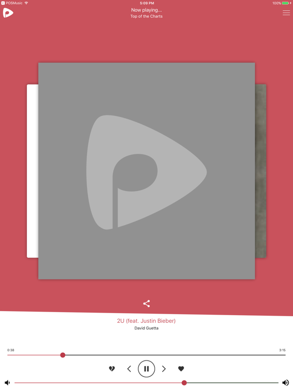 POSmusic iPad screenshot 1 - Music app