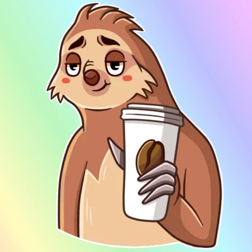 Lazy Sloth! Stickers