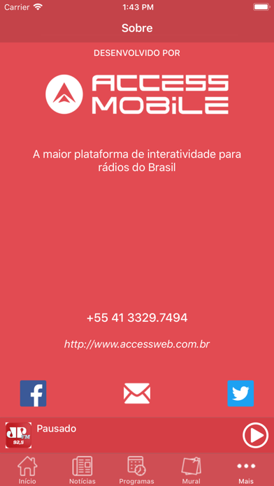 Osório Jovem Pan Litoral 103,1 screenshot