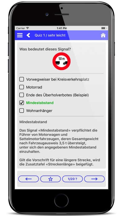 Schweizer Verkehrszeichen Screenshot