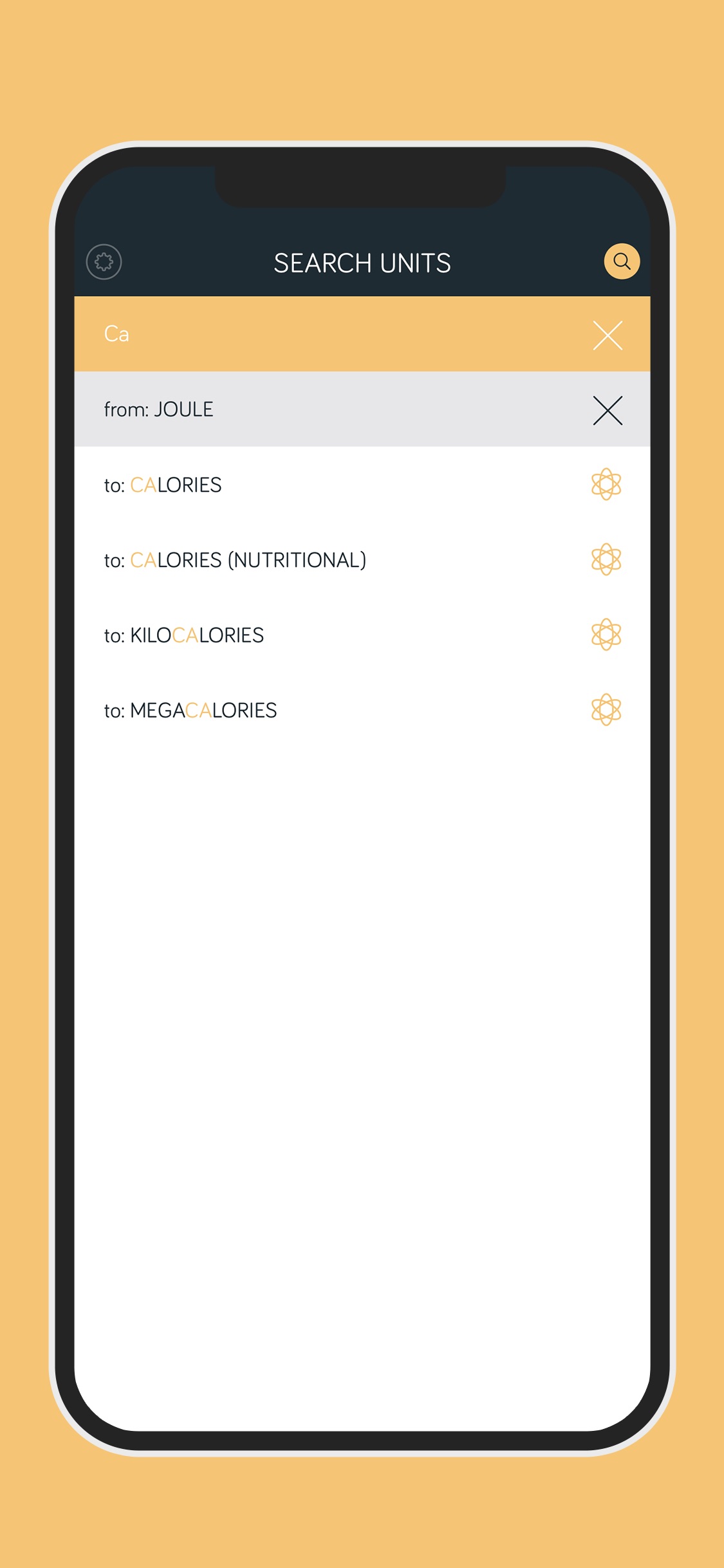 Screenshot do app Amount - Conversor de unidades