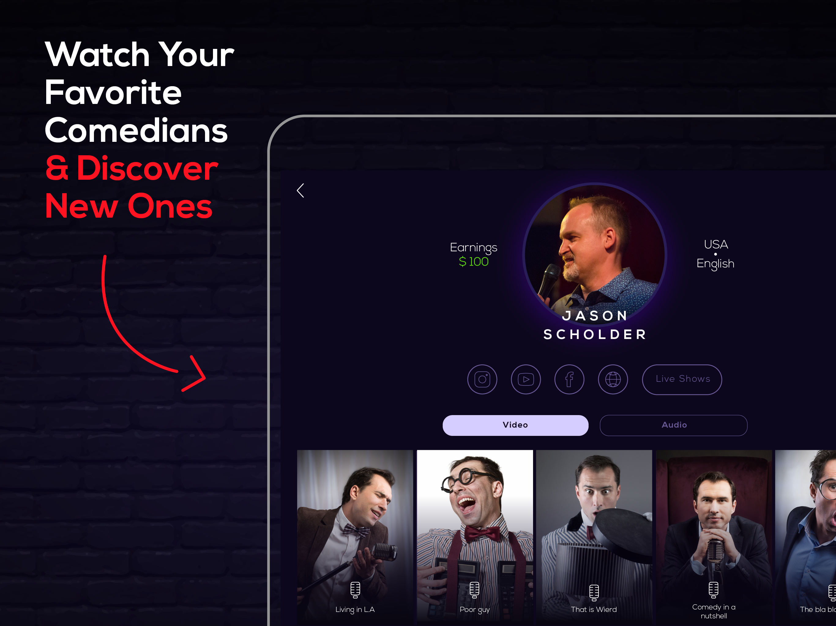 Comedy App Stand Up Comedians