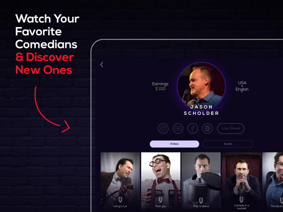 Screenshot #6 pour Comedy App Stand Up Comedians