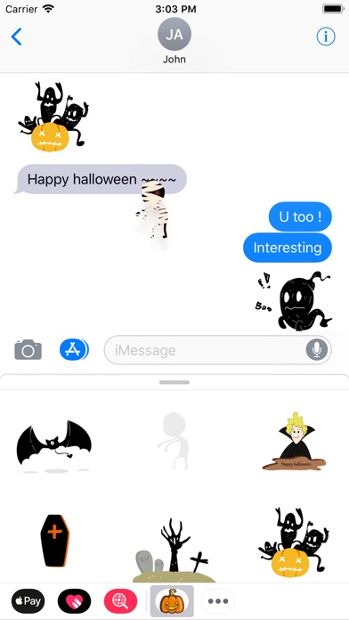 Halloween Stickers:Nightmare screenshot 2