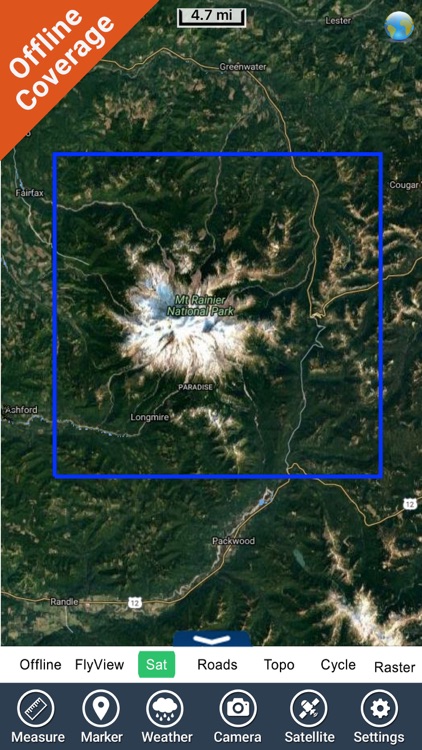 Mount Ranier National Park gps and outdoor map screenshot-4