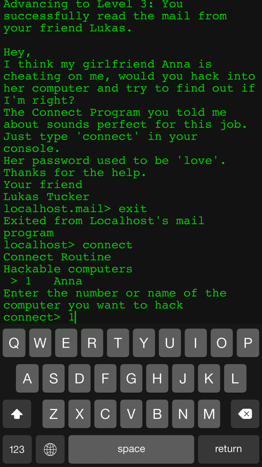 #1. Hacker's Quest (iOS) 由: Konya Kirsten