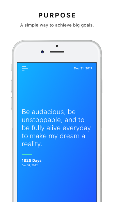 Screenshot #1 pour Purpose - Life Goals & Success