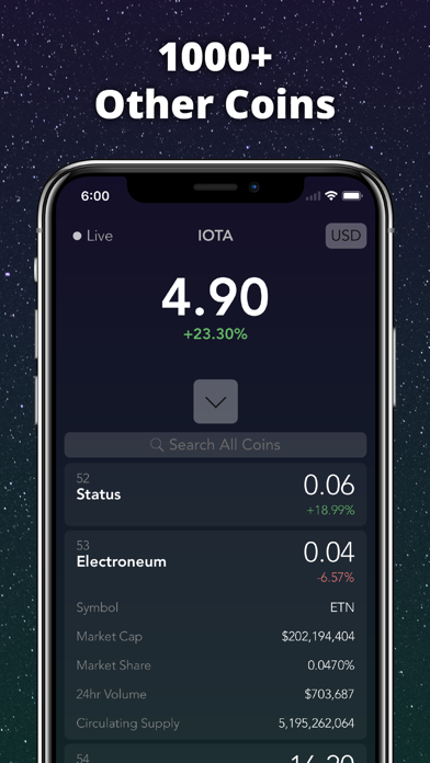 Screenshot #1 pour IOTA Tracker Live
