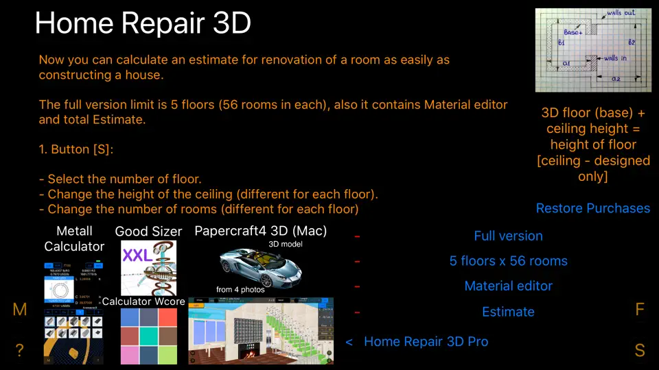 Скриншот Домашний Ремонт 3D Home Repair на iPhone 4