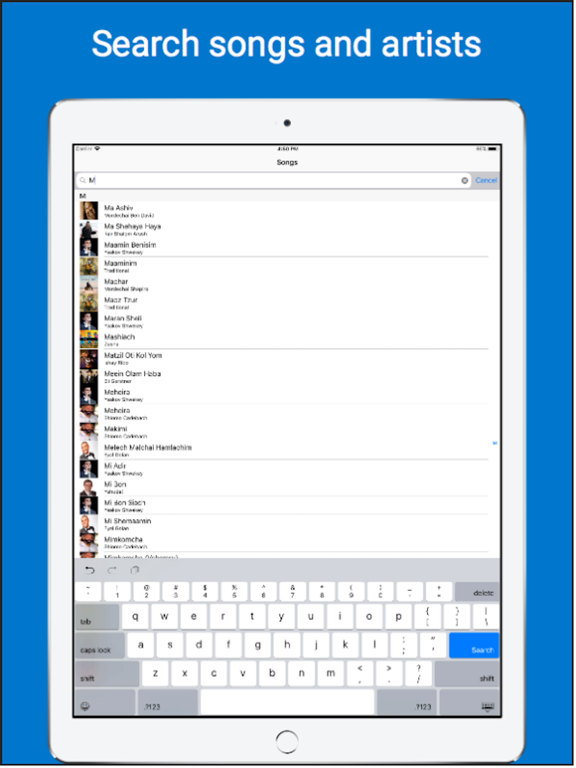 Jtabs iPad screenshot 4 - Music app