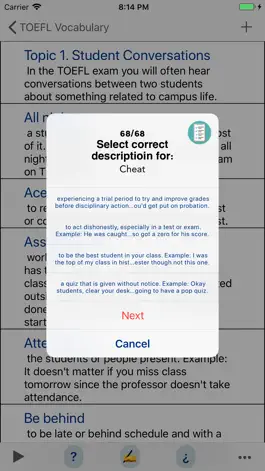 Game screenshot TOEFL Vocabulary Listening hack