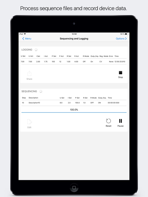 iPad Image of Power Control