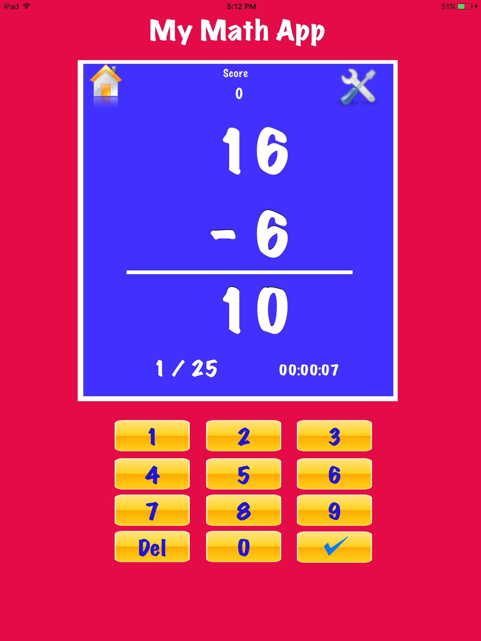 My Math Flash Cards App Deluxe screenshot 2