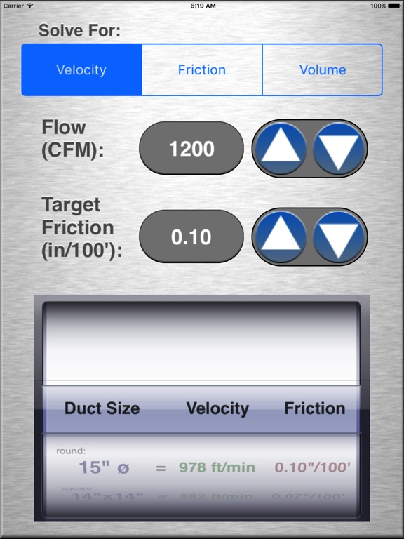 hvac duct size calculator app price drops duct size cfm