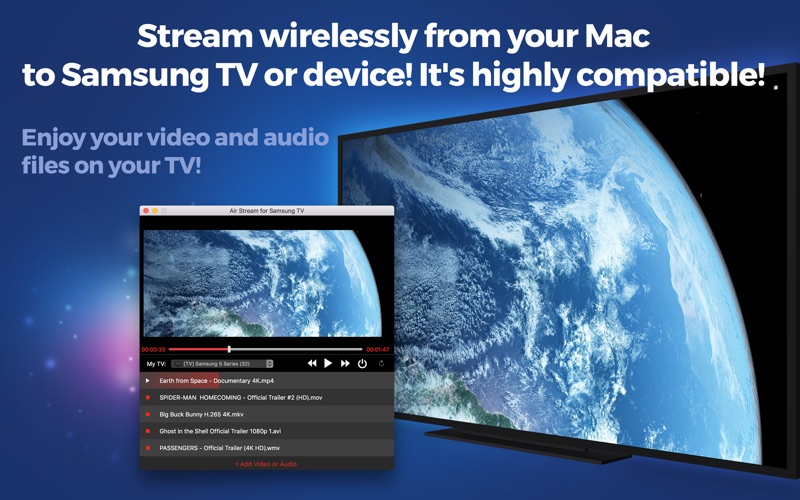 Screenshot #1 pour Stream Video for Samsung HD TV