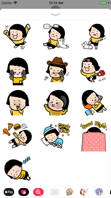 MiMi - Little Girl Stickers iPhone screenshot 6 - Stickers app