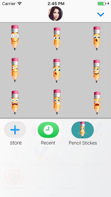 Pencil Cartoon Sticker Pack screenshot-3