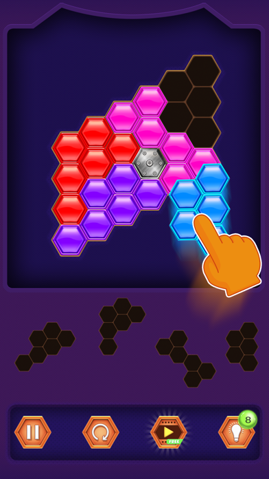 Screenshot #2 pour Hexa Blocks Match Puzzle