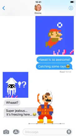 8-bit Super Mario Stickers iPhone image 4