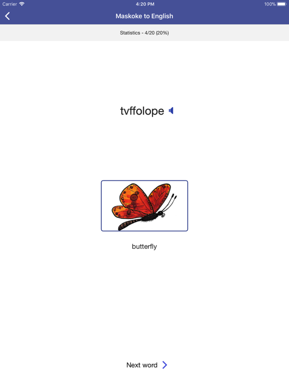 Screenshot #6 pour Maskoke Vocab Builder