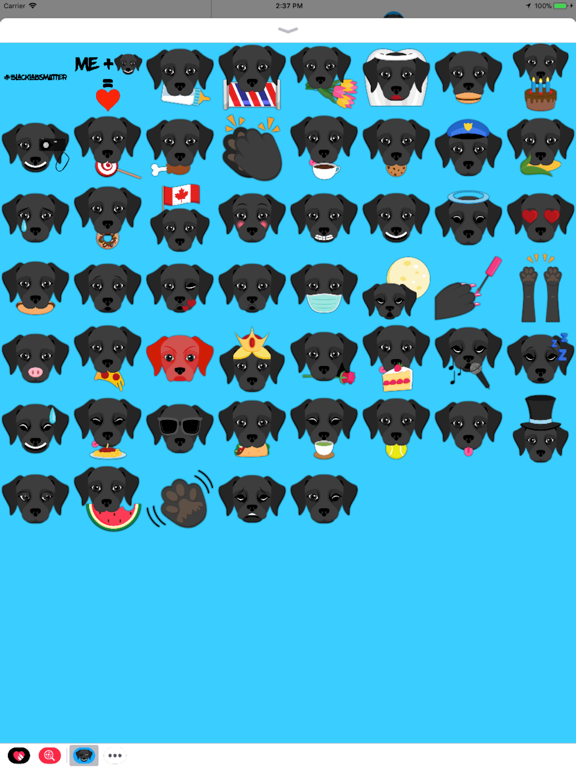 Black Labrador Emoji