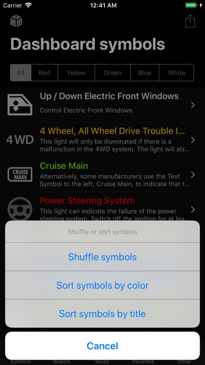 Car Dashboard Symbols screenshot-5