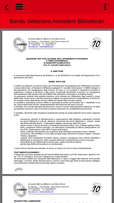 CSBNO CONVEGNO screenshot 3