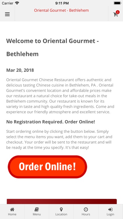 Oriental Gourmet Bethlehem