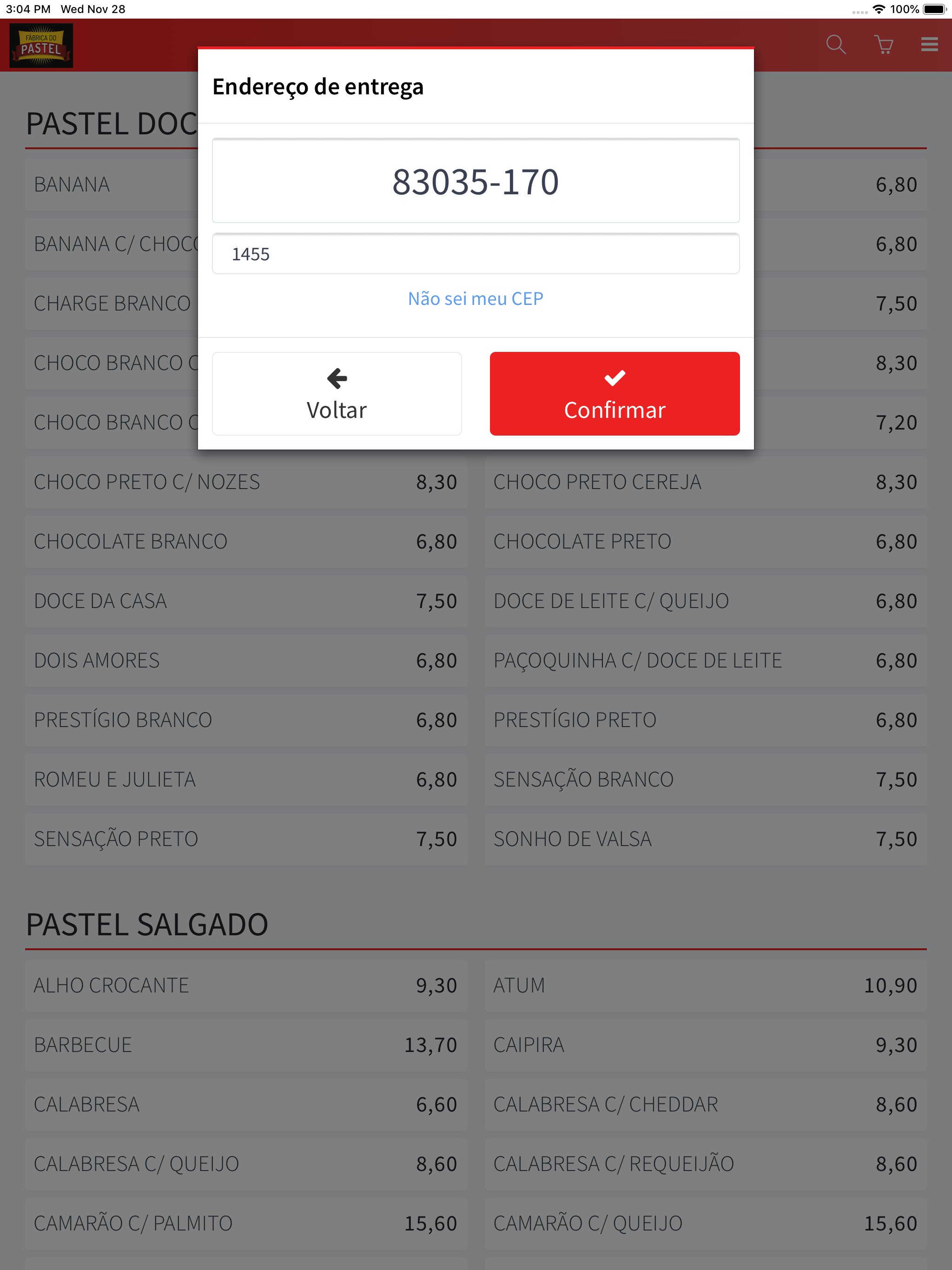 Fábrica Do Pastel SJP Centro screenshot 8