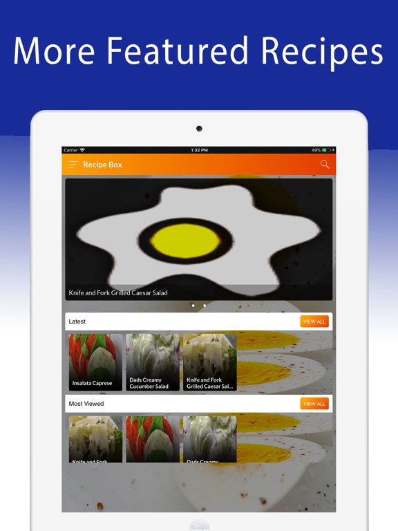 Eggy - Cooking Recipe Network iPad screenshot 4 - Food & Drink app